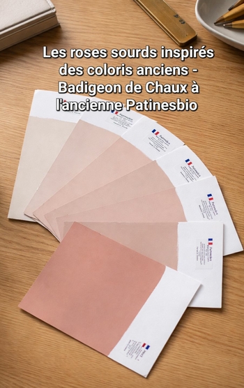 échantillons de peinture à la chaux